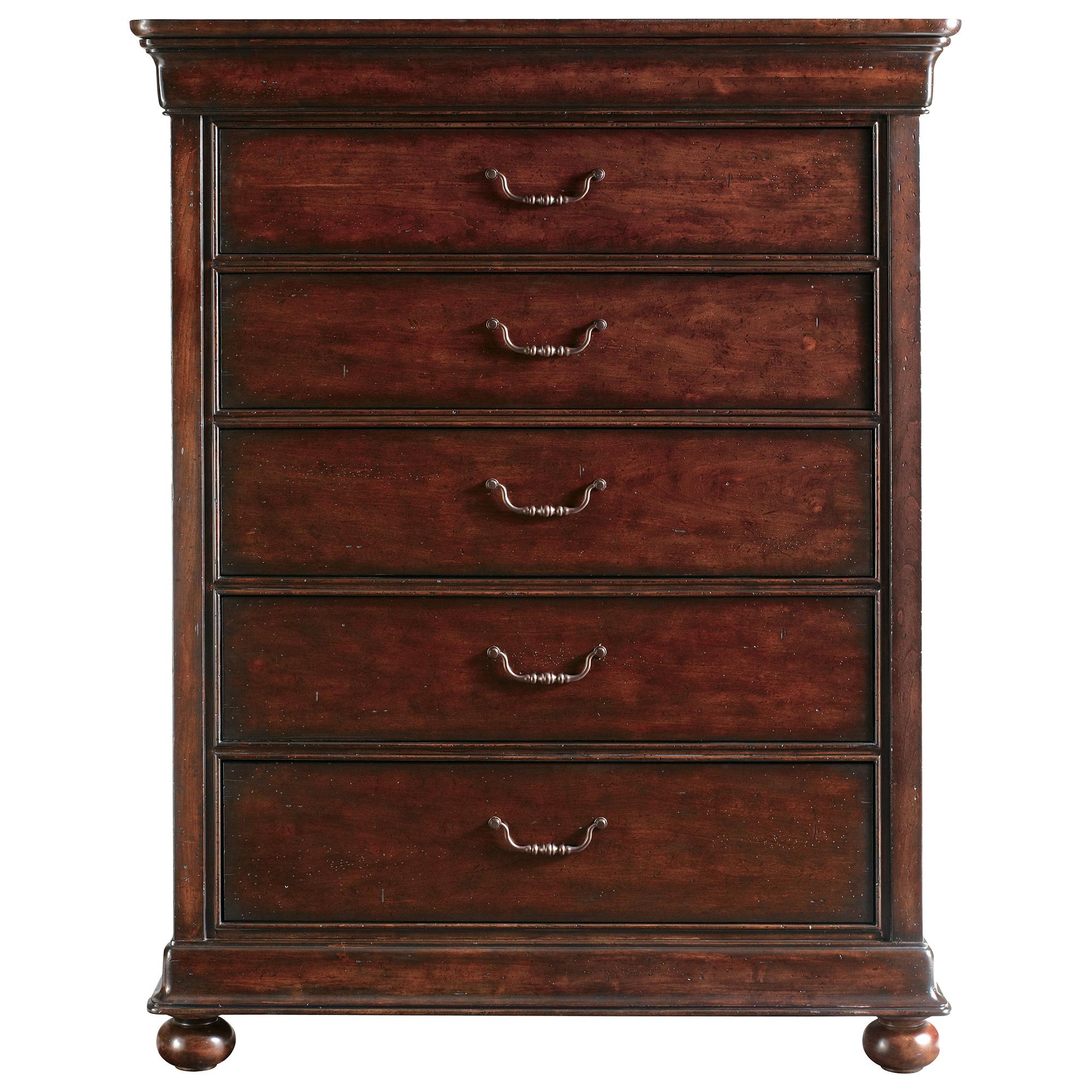 Stanley Furniture The Classic Portfolio Louis Philippe Five Drawer